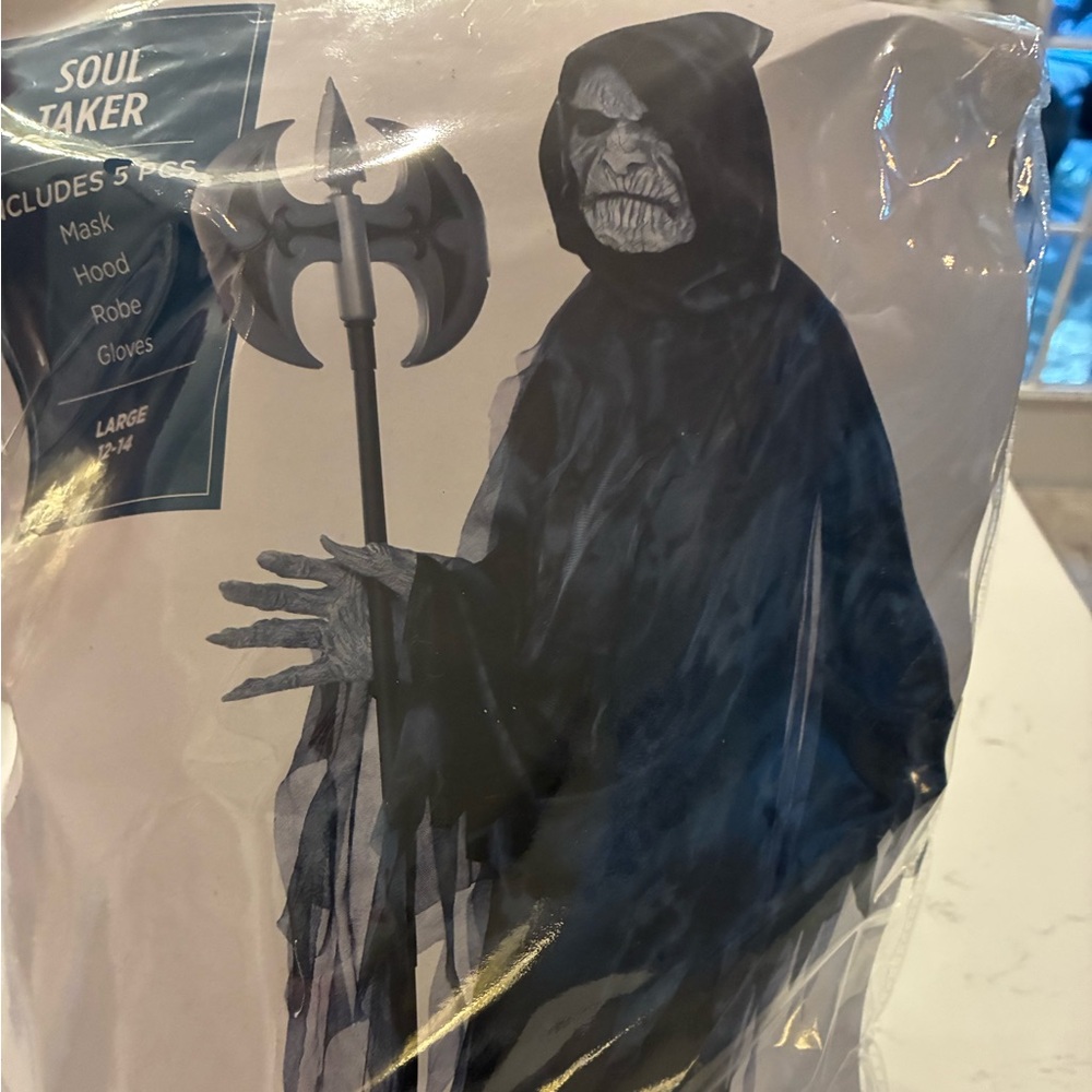 Kids Grim Reaper Costume - Black